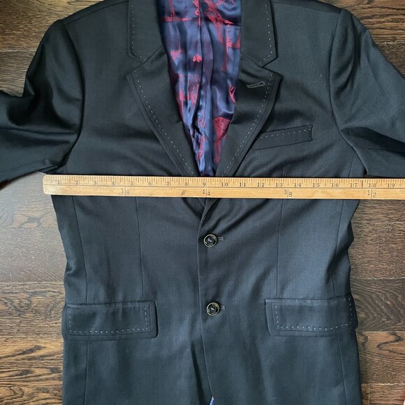 NEW Youth Baker by Ted Baker Navy wool blend Blazer/Jacket -Size 14 - Picture 10 of 14